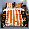 Striped, Festive, Autumn. Bedding Duvet Cover Sets Duvet Covers Pillowcases Gifts (1 * Duvet Cover 2 * Pillowcases, Without Duvet Insert)