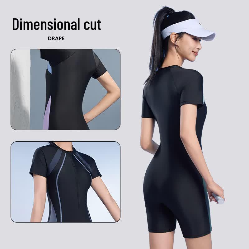 Xujian Women's One-Piece Racing Swimsuit