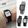 Women Casual Watch Square Dial Quartz for Women, Lady Wrist with Silicone Strap, Accurate Lightweight Wristwatch, Fashion Accessory