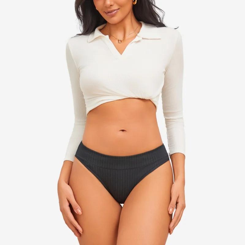 Damen Nahtloser Baumwollslip Damen Übergröße Slips Einfarbige Atmungsaktive Unterwäsche Damen Niedrige Taille Weiche Dessous S-XXL