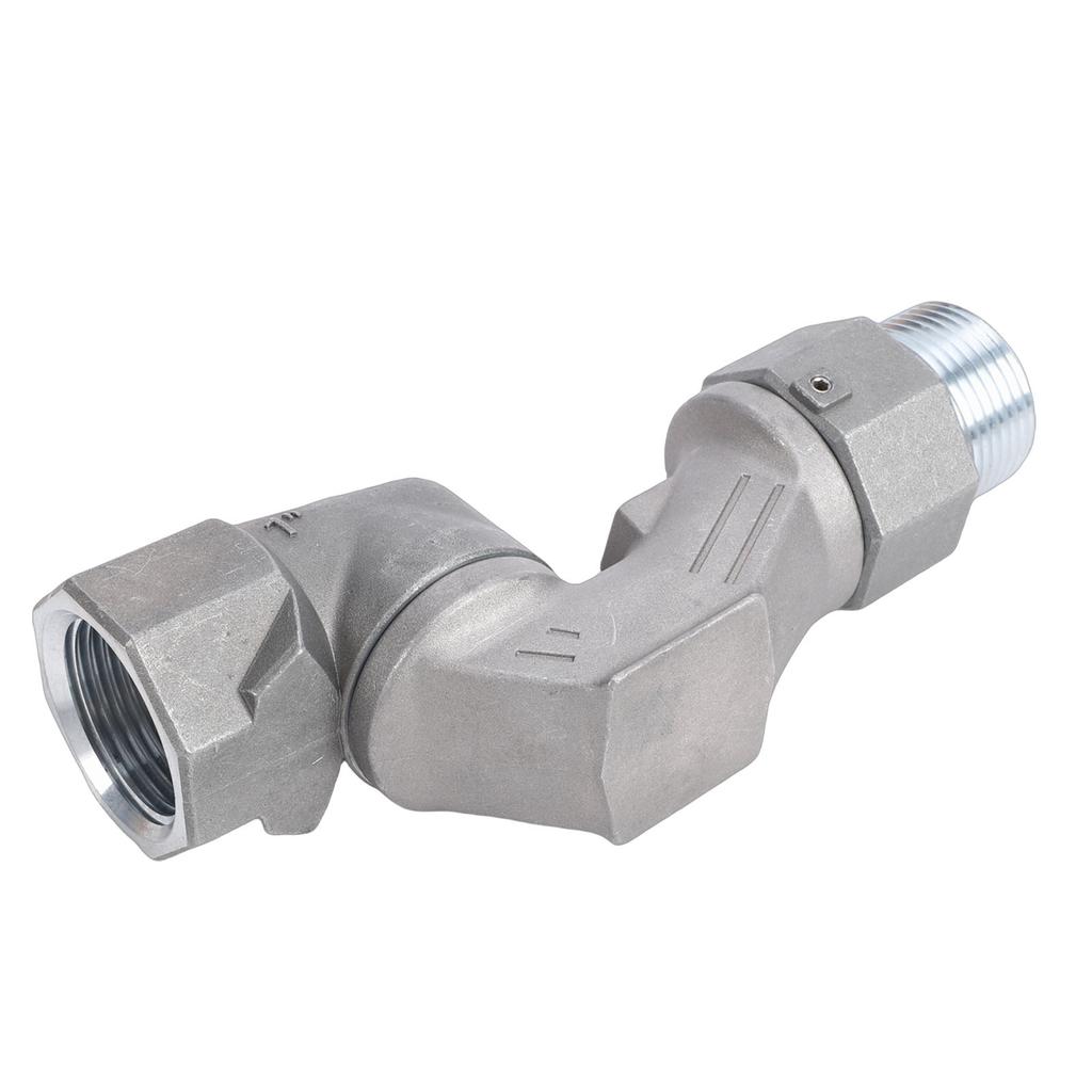 360 Degree Fuel Hose Connector 1in NPT Swivel Rotating Universal Joint Fuel System Fittings