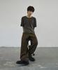 Seukeulaeteulpigsel Vtg Fade Dart Curved Line Cotton Pants [Brown]