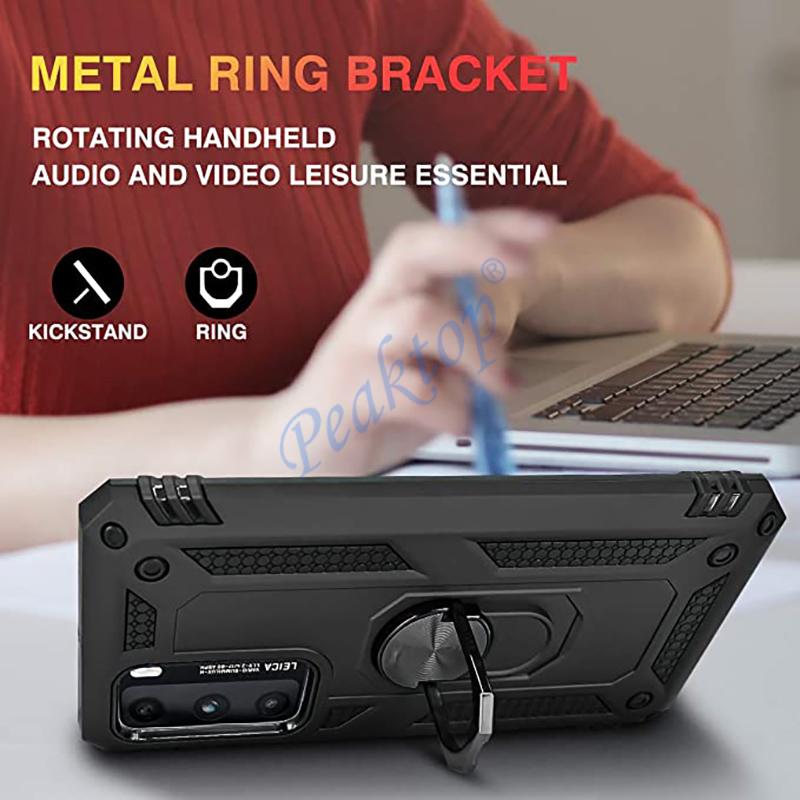 Soft Shockproof Case For Huawei Honor 20 10 9X Y9S P40 P30 Mate 30 20 lite Pro Car Ring Stand Holder Protective Case