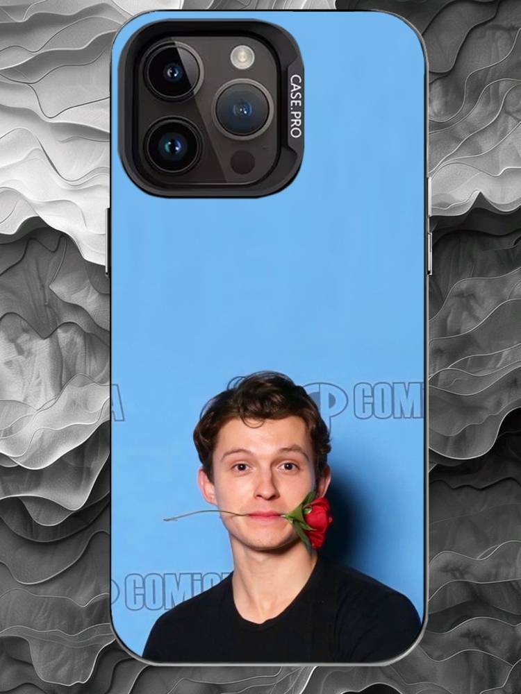T-Tom Holland Phone Case For iPhone 17 16 15 14 13 12 11 Pro Max Plus Silver Matte Black Cover