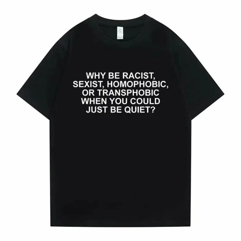 

Why Be Racist Frank Tshirt Blond Hip Hop Trend Tshirt Ocean HipHop Oversized T Shirt Unisex Women Harajuku Y2k Accessories 4XL