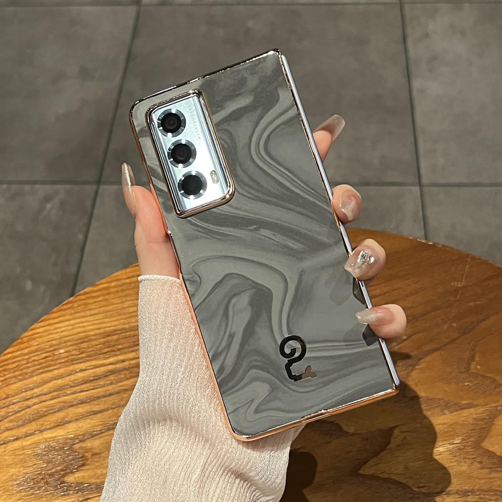 

Для Honor Magic Vs2 5G Чехол из ПУ кожи Жесткий ПК Складной чехол для телефона Grey