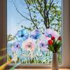 Purple Flower Laser Color Home Beautification and Decoration Glass Window Stickers