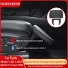 For Tesla New Model Y 2021-2025 Car Leather Electric Seat Leg Support Knee Pad Free Adjustment Seat Extension Interior Accessory