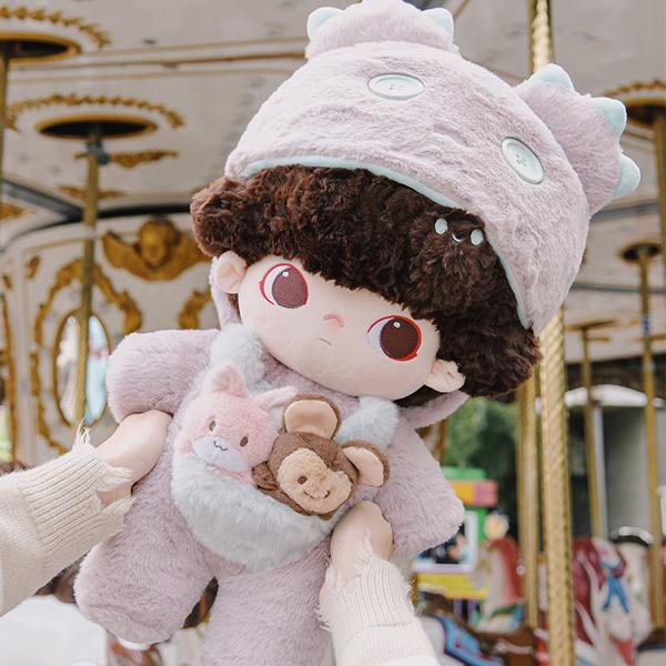 New POP MART Dimoo Date Japanese Style Row Cotton Doll, Large Size Dolls 50cm 1221120004