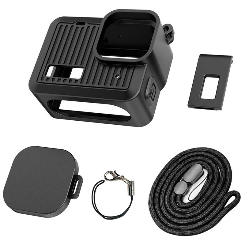 GoPro Hero 4K Action Camera Mini Silicone Case & Tempered Film Screen Protector Accessories