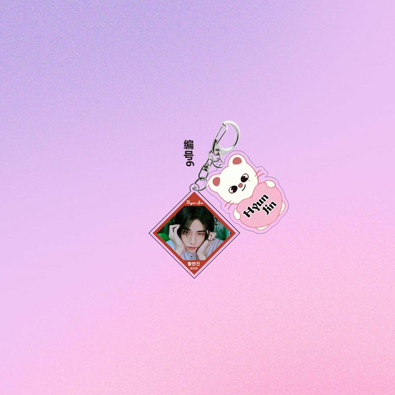 SKZOO Acrylic Keychain StrayKids Keychain Accessories Huang Xuanchen Li Longfu Han Zhicheng Accessories Gifts