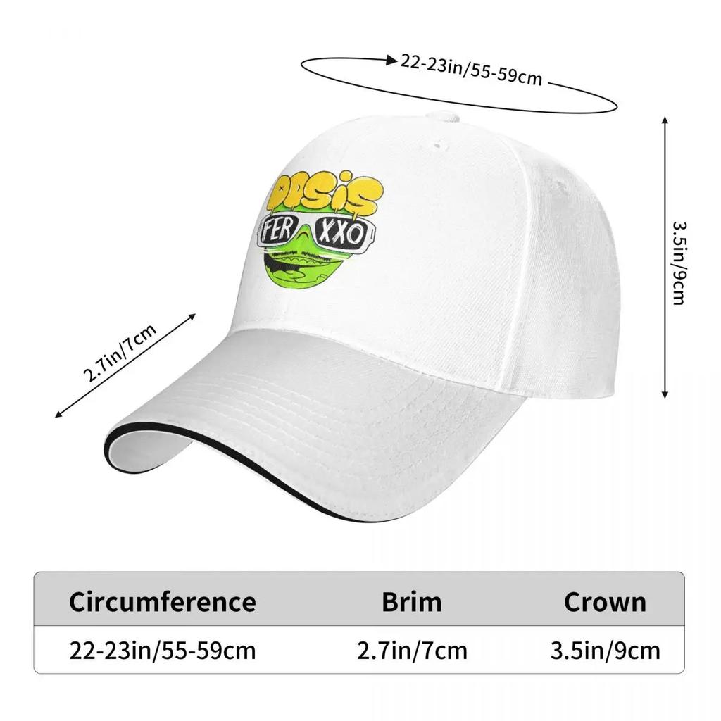 Feid Dosis Baseball Cap Fashion Rapper Ferxxo 2024 Tour Sandwich Hat Unisex Breathable Sun Hat Running Golf
