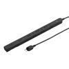 Power Strip, 11 Outlets, 2P, 3m, Slim, 180° Flexible Cord, Powerful Neo Magnet, Dust Shutter, Mounting Hook, Black, TAP-SLIM11-3BK