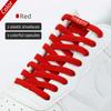 No Tie Elastic Shoelaces with Secure Metal Lock, Lazy Speed Laces for Adult Running Sneakers Sports Shoes