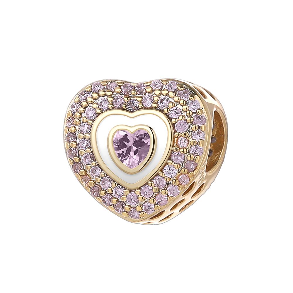 Newcopperoriginal Accessories Star Key Charm Wing Girl Tower Dangle Bead Fit Bracelet Jewelry For Gifts