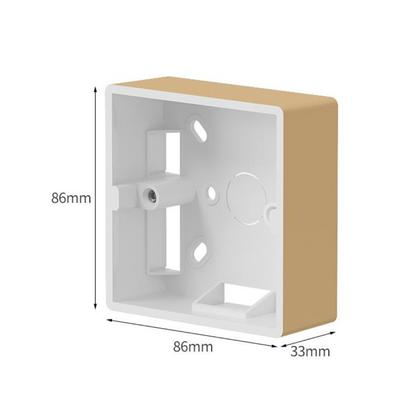 Für Wandmontage Typ 86 Außen-Abzweigdose Schalter-Steckdosen-Box Hergestellt aus flammhemmendem PVC-Material Design