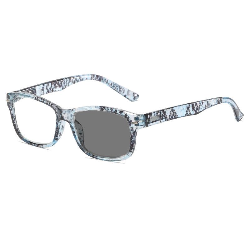 

Модні Фотохромні Окуляри для Читання з Принтом, Захистом від Синього Світла та УФ, для Пресбіопії +4 синій