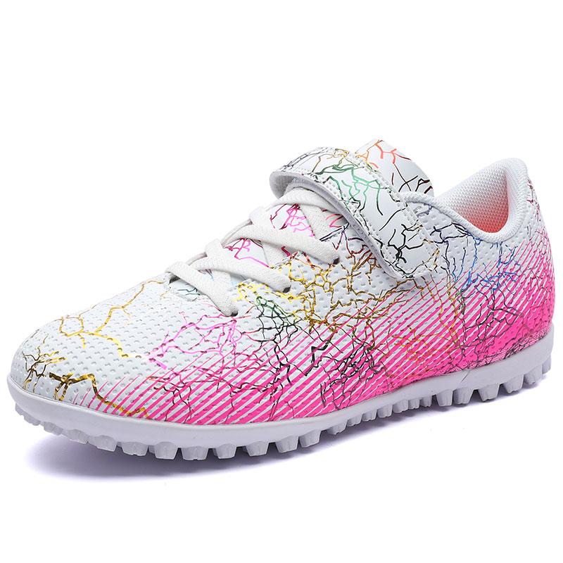 Children's TF Soccer Shoes Boys Girls Kid's Sports Running Sneakers Teenager Students Football Boots Soft Antiskid