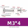10pcs New M3 Stainless Steel Screw Flat Head Stainless Steel Locking Screw Hardware Hex Socket Combination Nut Industrial