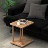 Wooden C Coffee Table with Wheels Side Table Sofa Table Atlantic Pine Service Table Home Office Living Room Coffee Table Furniture Accessory