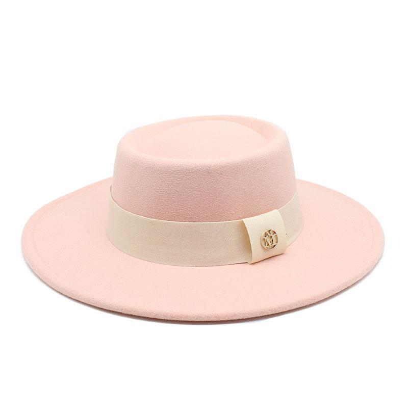 Hat Women'S Season Versatile Wool British Vintage French Celebrity Winter Felt Hat Hepburn Jazz Top Hat