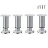 4Pcs Adjustable Height Table Legs Alloy Furniture Support Telescoping Furniture Leg For Bedside Sofa Table Cabinet