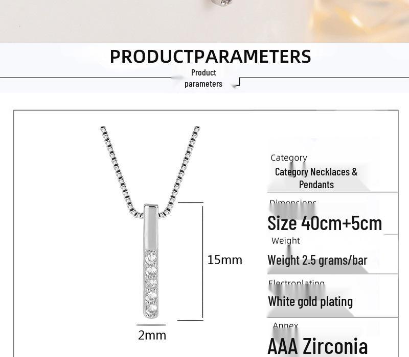 Minimalist Sparkling Diamond Clavicle Necklace - Trendy Gift for Her