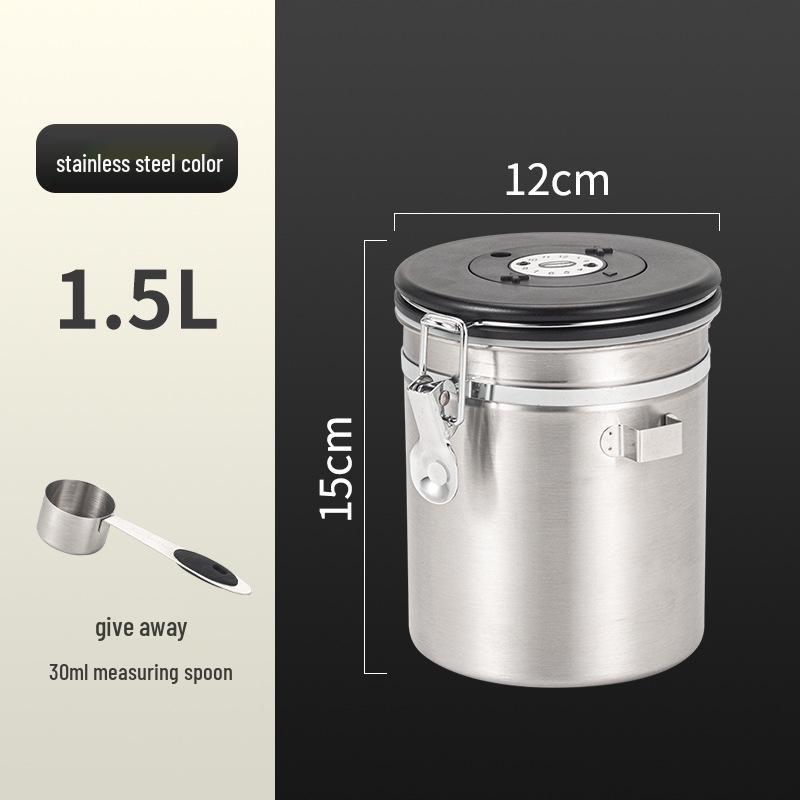 304 Edelstahl Luftdichter Kaffee- und Getreidevorratsbehälter