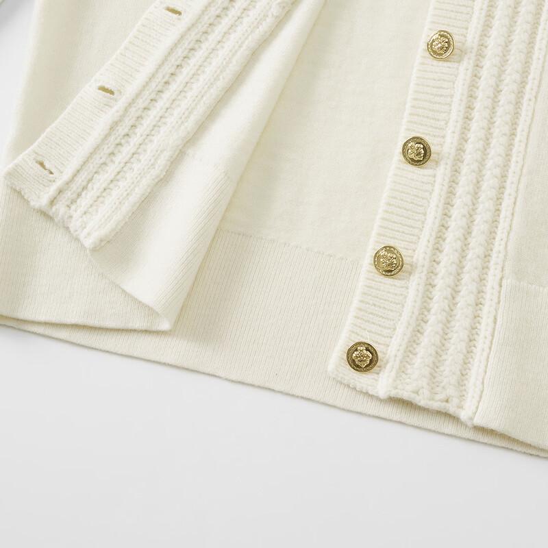 Giovanni Valentino Women's Pure Wool V-Neck Cardigan