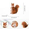 Creative Craft Resin Squirrel Figurine Decoration Funny Squirrel Sculpture Statue Animal Collectible Figurines
