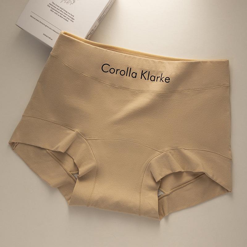 Women's Spring and Autumn New Pure Cotton 7A Antibacterial Abdominal and Hip Lifting High Waisted Briefs