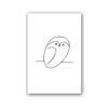 Picasso Minimalist Animal Dog and Peace Dove Canvas Painting Wall Art Pictures Posters and Prints for Living Bedroom Home Decor