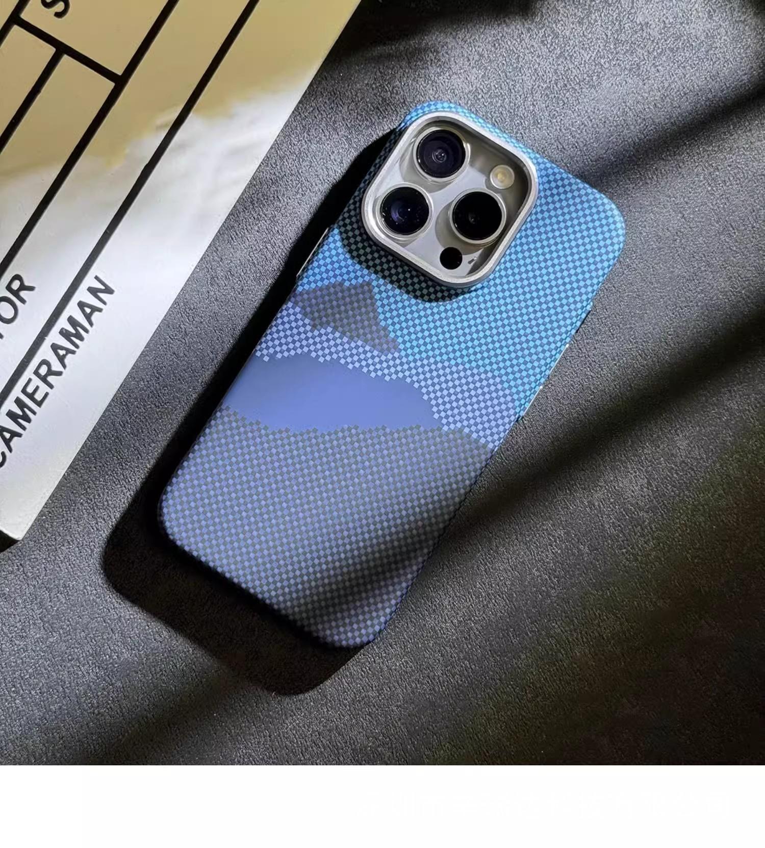 

Magnetic Kevlar Carbon Fiber Pattern Phone Case for Magsafe IPhone 17 Air 16 15 14 13 12 Pro Max Plus 17Pro 17Air Mag Safe Cover iPhone 13