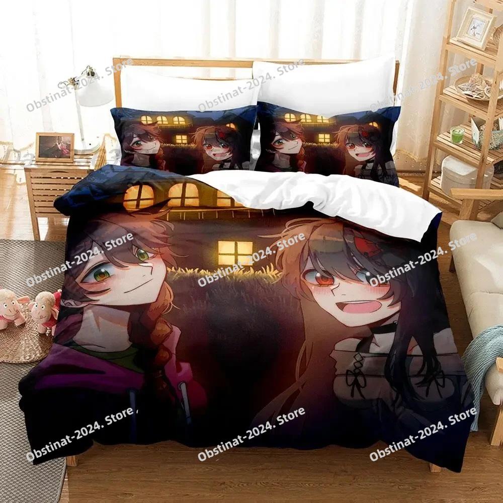 Creepypasta Bedding Set Single Twin Full Queen King Size Bed Set Adult Kid Bedroom Duvet cover Sets 3D Print Anime bed sheet set