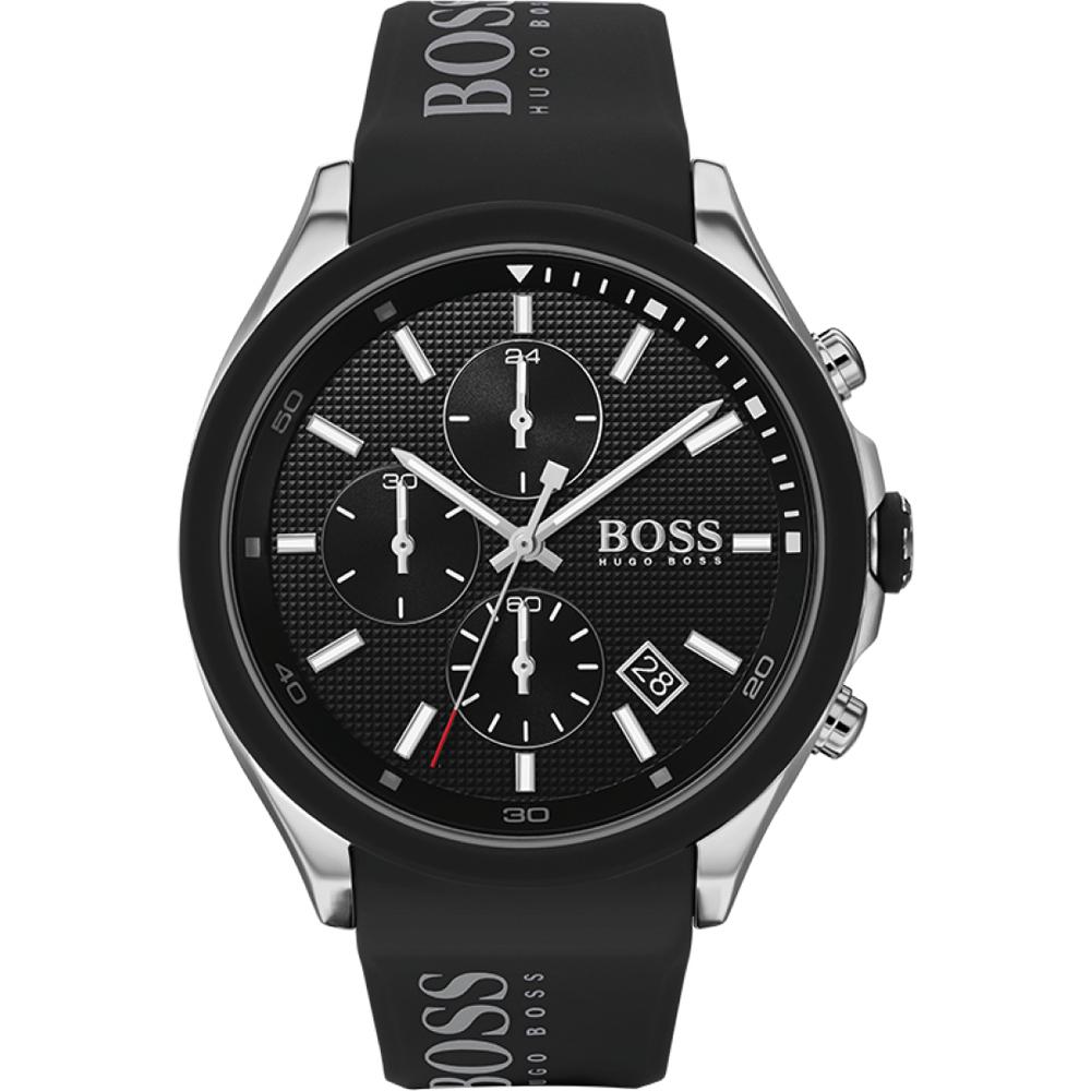 BOSS Velocity Black Silicone Men s Quartz Watch 1513716 чёрный