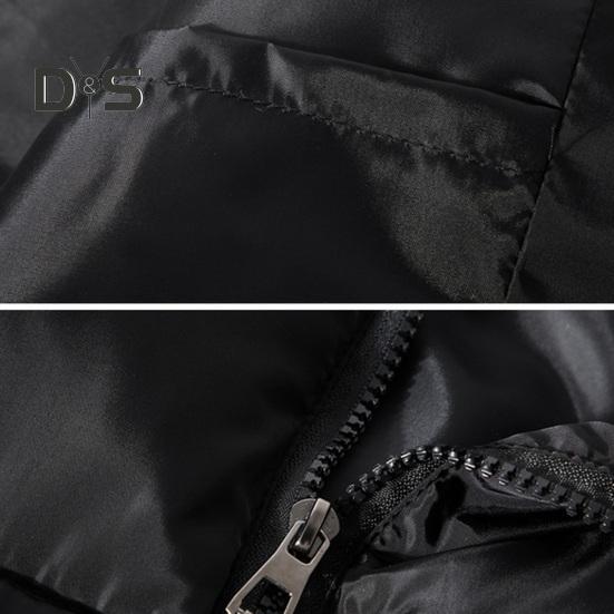 Men Waistcoat Stand Collar Sleeveless Vest Coat with Pockets Zipper Closure Warm Comfortable Down Waistcoat