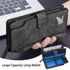 Large Capacity Men Wallet Woman Zipper Purse Credit Card Holder For Honda CB400 CB650F CBF CBR250RR CRF SH300 NC750 CB650 FCBF HQ4