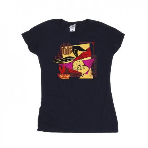 

Looney Tunes Womens/Ladies Bugs Rabbit New Year Cotton T-Shirt XXL білий