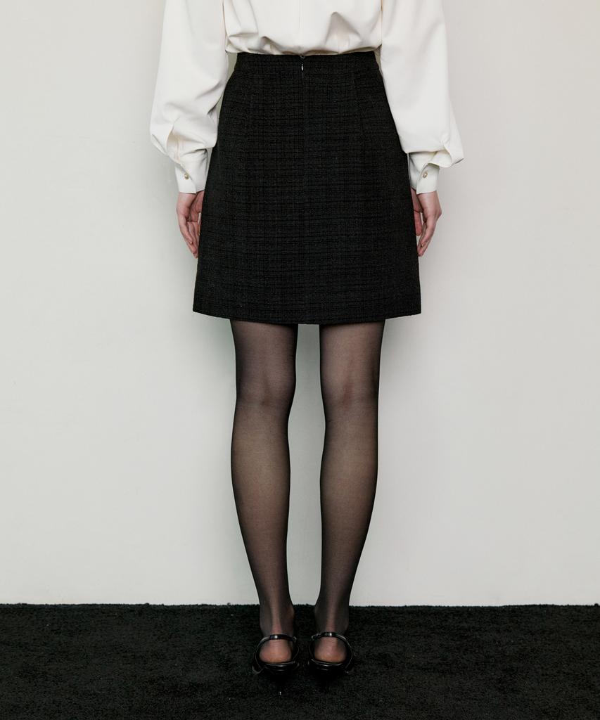 Otte Pearl Tweed Sk_Black