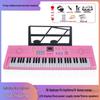 Rechargeable 61-Key Children's Electronic Keyboard with Microphone - Musical Gift Toy Piano