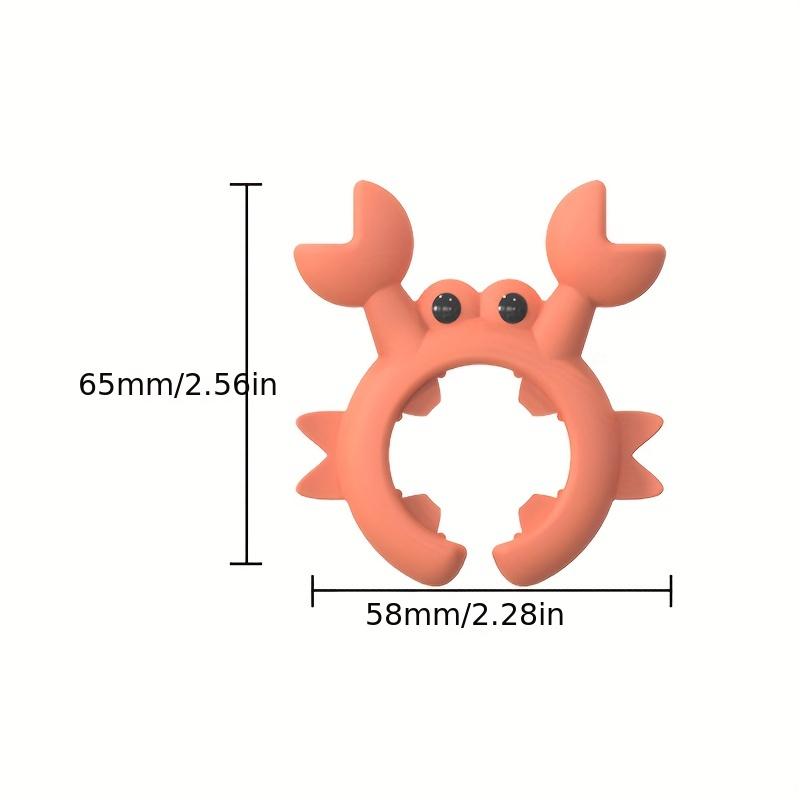 Heat-Resistant Silicone Spoon Rest - Cute Crab & Octopus Design - Countertop Cooking Tools Organizer for Kitchen Utensils & Spatulas