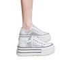 Summer Thick-soled Mesh Breathable Flat-bottomed White Sneakers Are Lightweight and Casual Women's Shoes