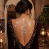 Adesivo Tatuaggio Rimovibile Colore Metallico Oro Argento per Donne Ragazze, Tatuaggi Temporanei Decorazione Viso Corpo Braccio, Decalcomania Finta Impermeabile Matrimonio