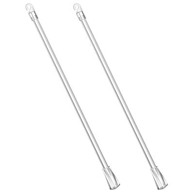 2 Bucăți Baghetă Tragere Aluminiu Baghetă Jaluzele Înlocuire Tijă Cortină Baghetă Draperie Accesorii Decor Casă Baghete Cârlige Baghetă Pentru Baghetă