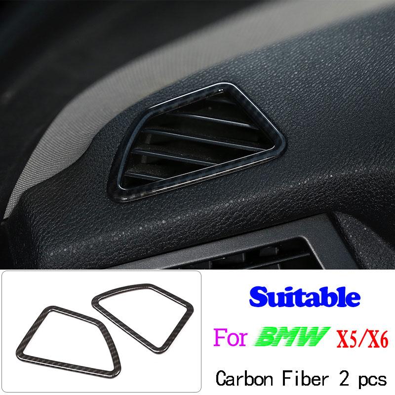 Car Accessories Carbon Fiber Style For BMW X5 X6 E70 E71 2008-2013 ABS Car Interior Decoration Strip Frame Cover Trim Sticker