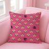 P-Paul Frank Pillow Cute Cartoon Cushion Cover Pillowcase Short Plush Invisible Zipper Room Sofa Cushion Cover