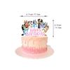 30 stk Pink Bluey bursdagsfest dekorasjon ballongsett m/ banner, kake toppers