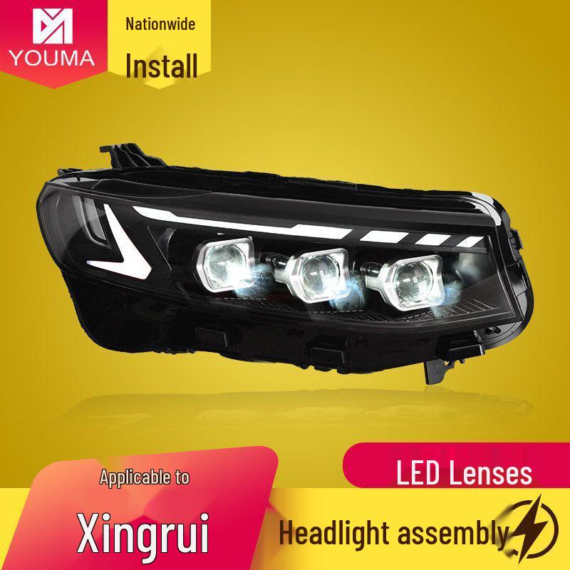 Compatible LED Projector Headlights with Sequential Turn Signals for Geely Xingrui 2020-2025 Models