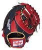 Rawlings HYPER TECH COLOR SYNC Baseball First Glove, Soft, Base, GR6HTCM535, Navy/Scarlet, 11.75 Inches, Right-Handed
