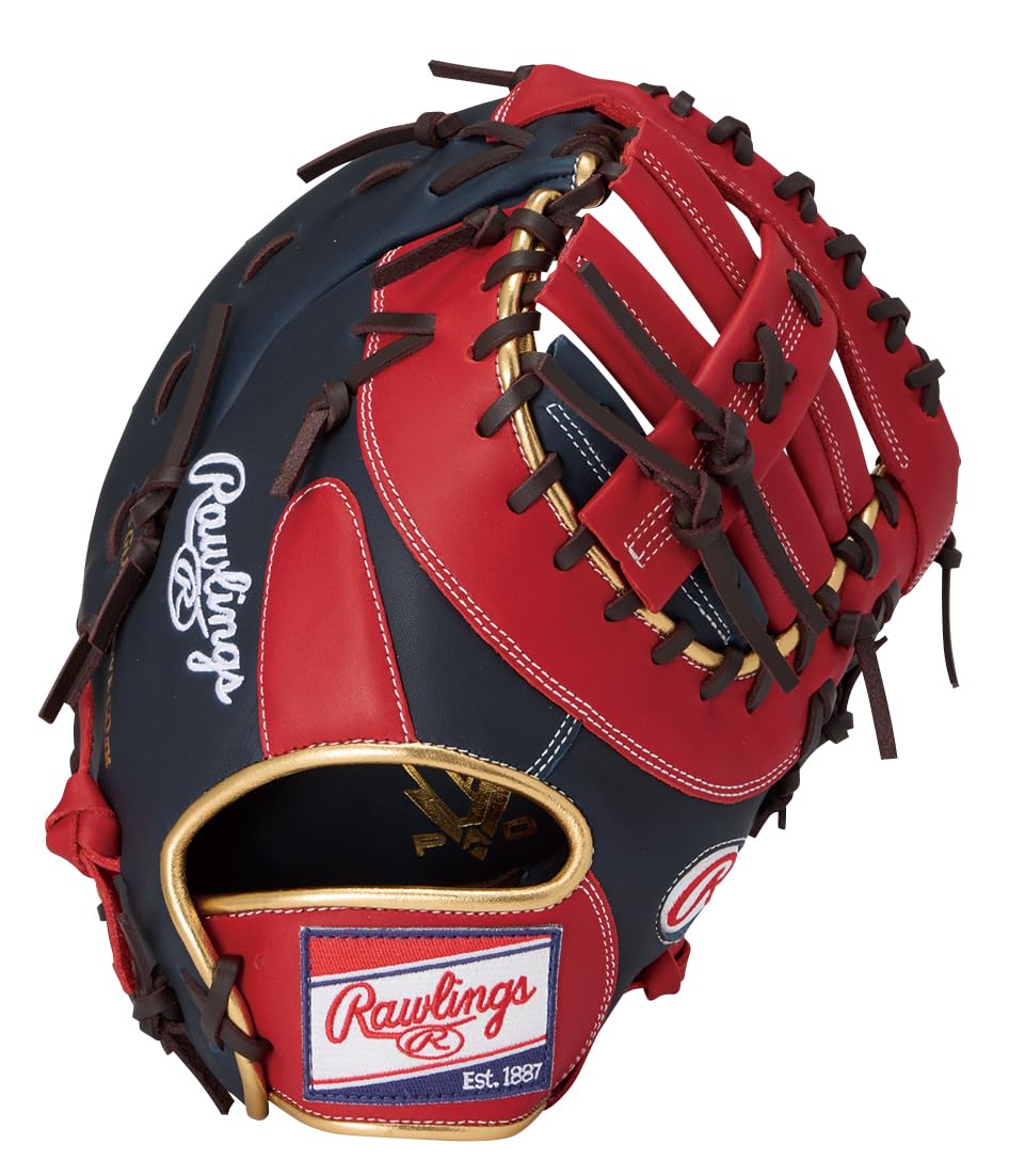 

Бейсбольная перчатка первого игрока Rawlings HYPER TECH COLOR SYNC, Мягкая, Базовая, GR6HTCM535, Темно-синий/Алый, 11,75 дюйма, Для правши
